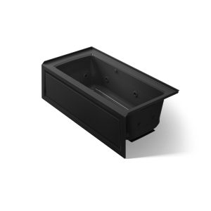 Archer 60" x 30" alcove Heated BubbleMassage air bath and whirlpool, right drain - K-1947-XGHRA-7