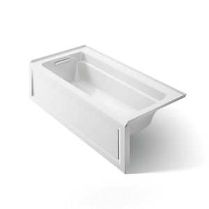 Archer 66" x 32" alcove bath with Bask heated surface, left drain - K-1948-LAW-0