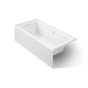 Archer 66" x 32" alcove Heated BubbleMassage air bath with Bask heated surface, left drain - K-1949-GHLAW-0