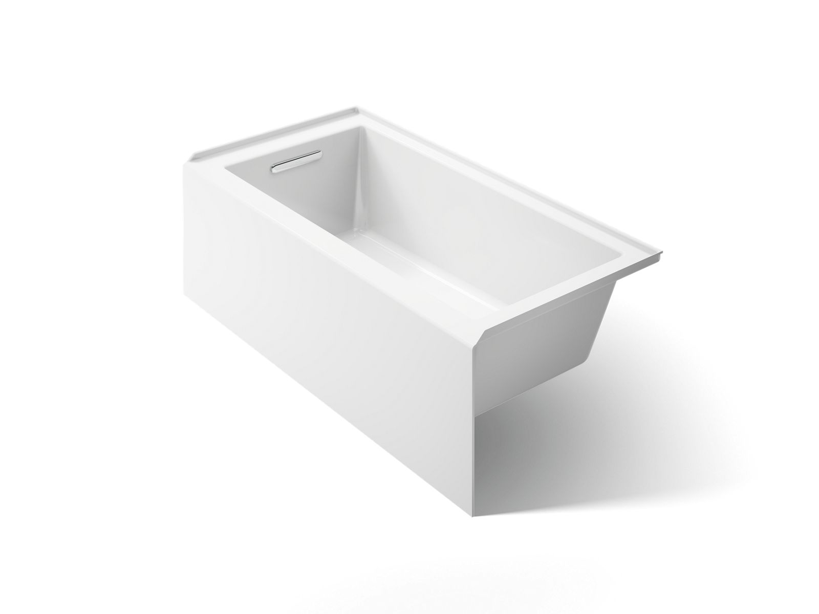 Underscore 60" x 30" alcove bath with integral apron, integral flange, and left-hand drain - K-20201-LA-0
