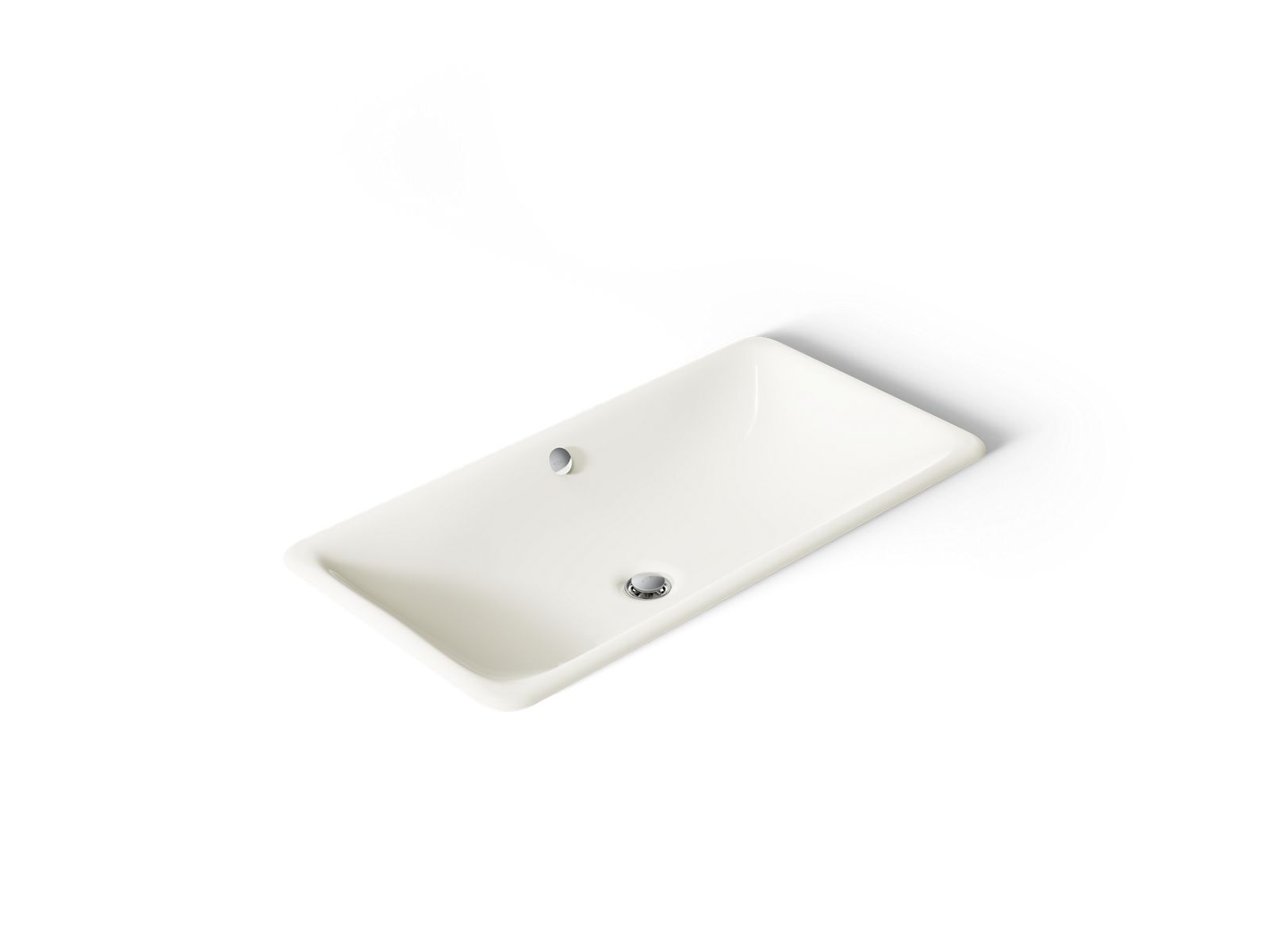 Iron Plains 30" rectangular drop-in/undermount bathroom sink - K-20212-96
