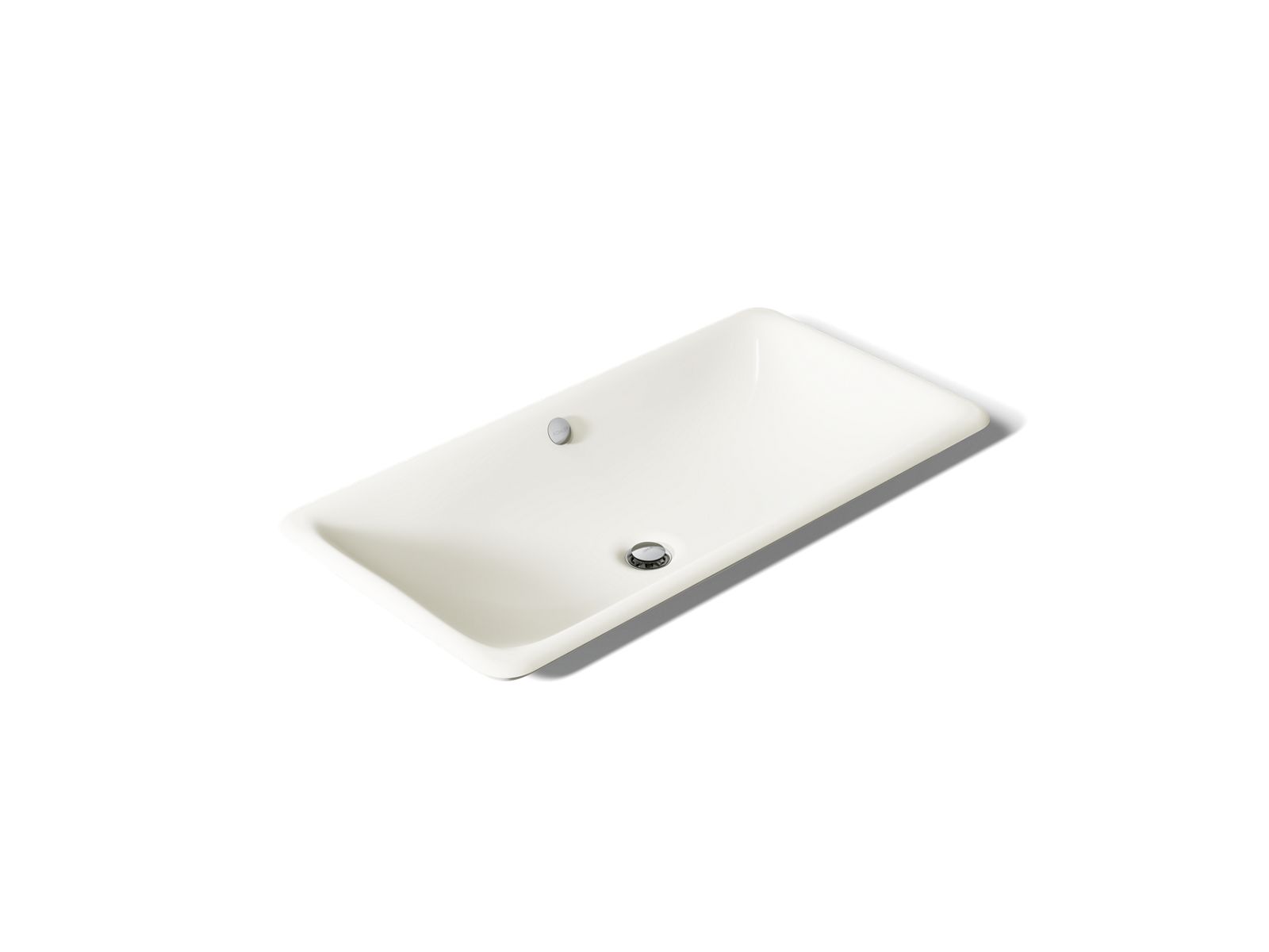 Iron Plains 30" rectangular drop-in/undermount/vessel bathroom sink with Biscuit painted underside - K-20212-B-96
