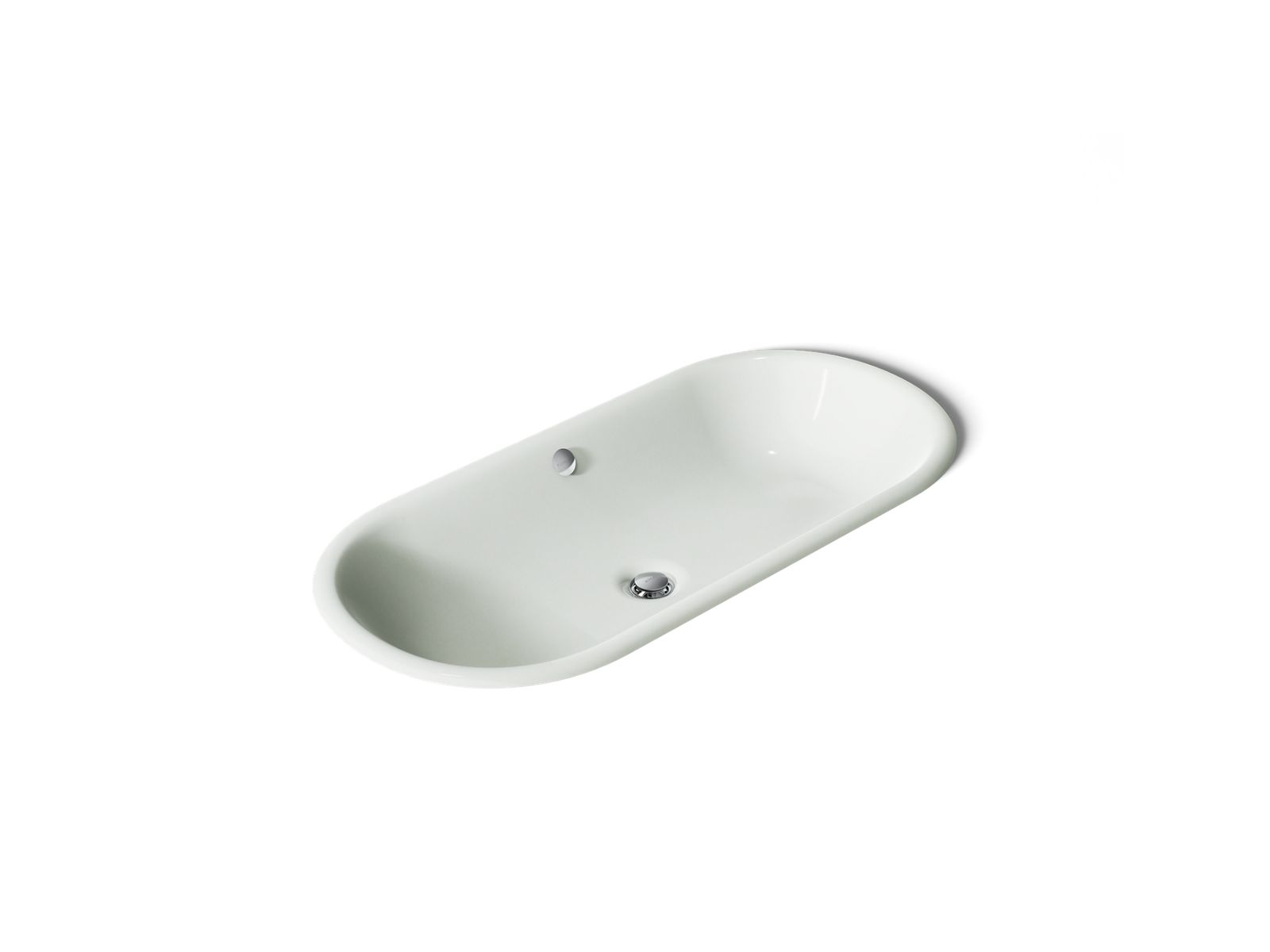 Iron Plains 33" oval drop-in/undermount bathroom sink - K-20213-FF