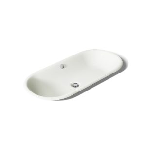 Iron Plains 33" oval drop-in/undermount/vessel bathroom sink with Iron Black painted underside - K-20213-P5-NY