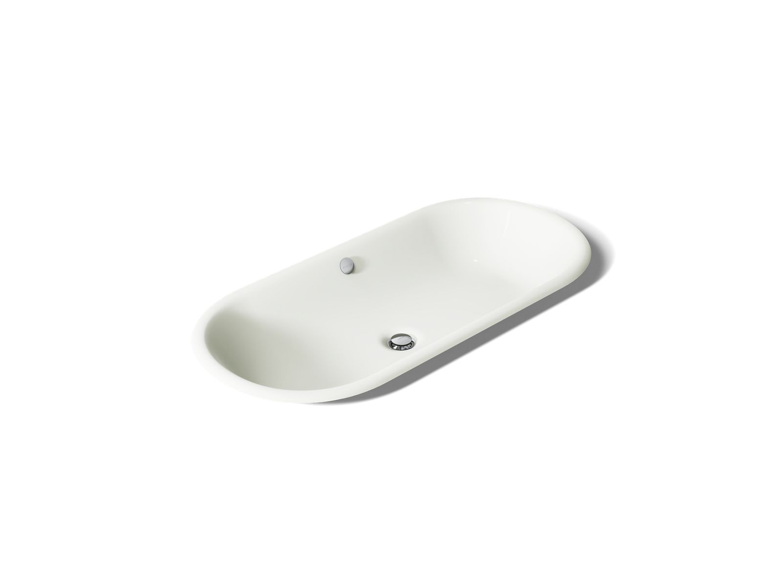 Iron Plains 33" oval drop-in/undermount/vessel bathroom sink with Iron Black painted underside - K-20213-P5-NY