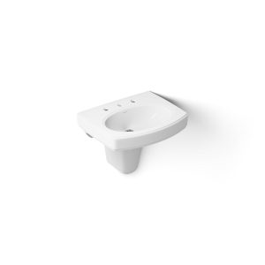 Pinoir 22" oval wall-mount bathroom sink - K-2035-8-0