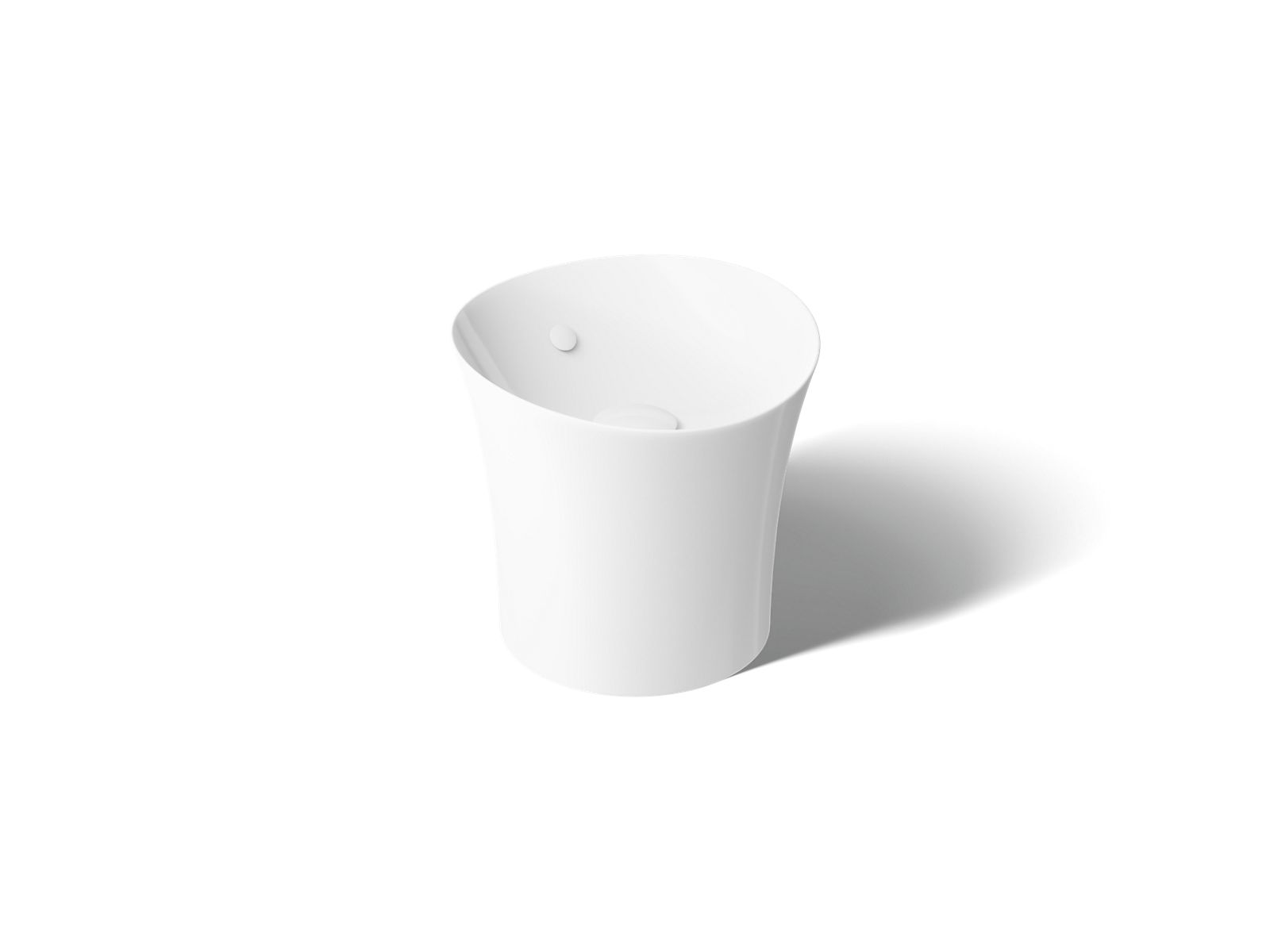 Veil 16" round vessel bathroom sink or pedestal sink basin - K-20703-0