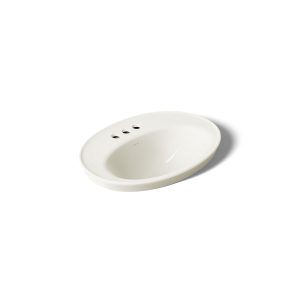 Serif 22-1/4" oval drop-in bathroom sink - K-2075-4-96
