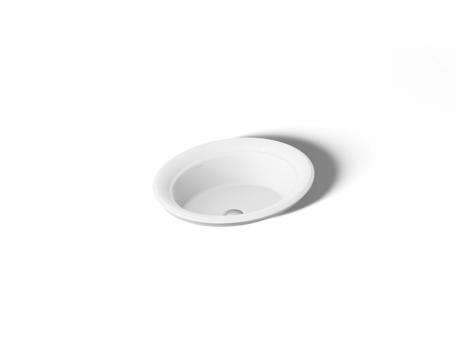 Artifacts 21" oval drop-in bathroom sink - K-21780-0