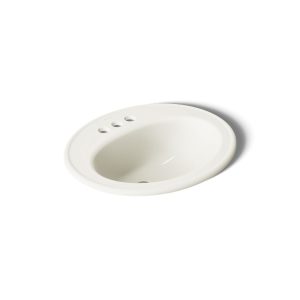 Pennington 20-1/4" oval drop-in bathroom sink - K-2196-4-96