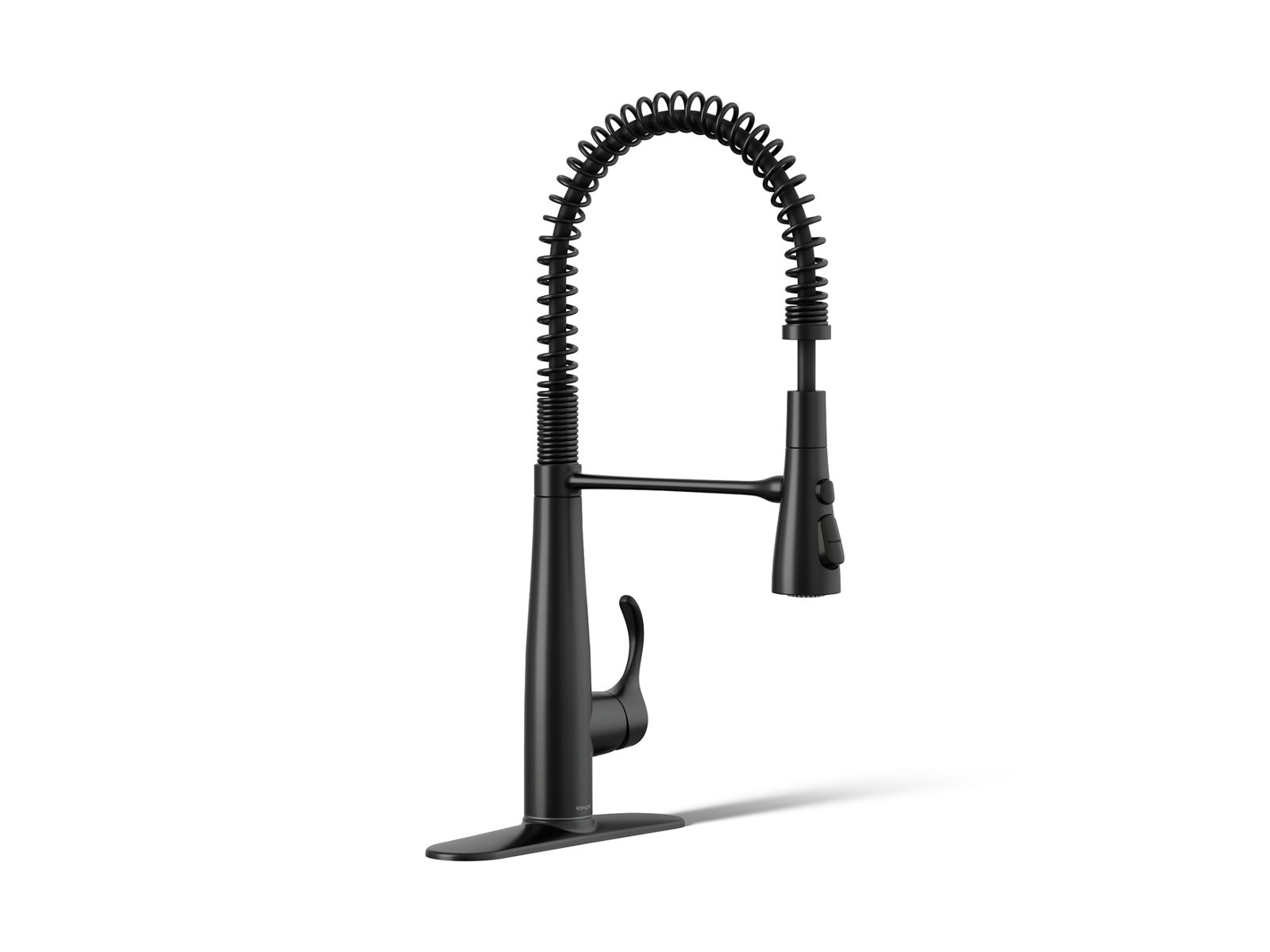 Simplice Semi-professional kitchen sink faucet with three-function sprayhead - K-22033-BL