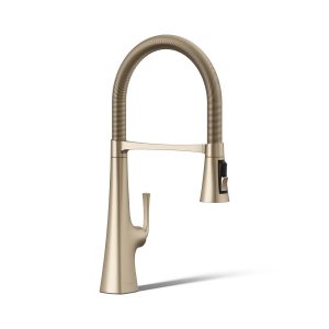 Graze Semi-professional kitchen sink faucet with three-function sprayhead - K-22061-BV