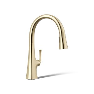 Graze Pull-down kitchen sink faucet with three-function sprayhead - K-22062-AF