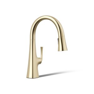Graze Pull-down kitchen sink faucet with three-function sprayhead - K-22063-AF