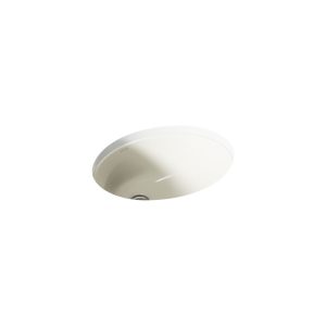 Caxton 17" oval undermount bathroom sink - K-2209-96
