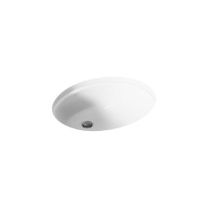 Caxton 19-1/4" oval undermount bathroom sink - K-2210-N-0