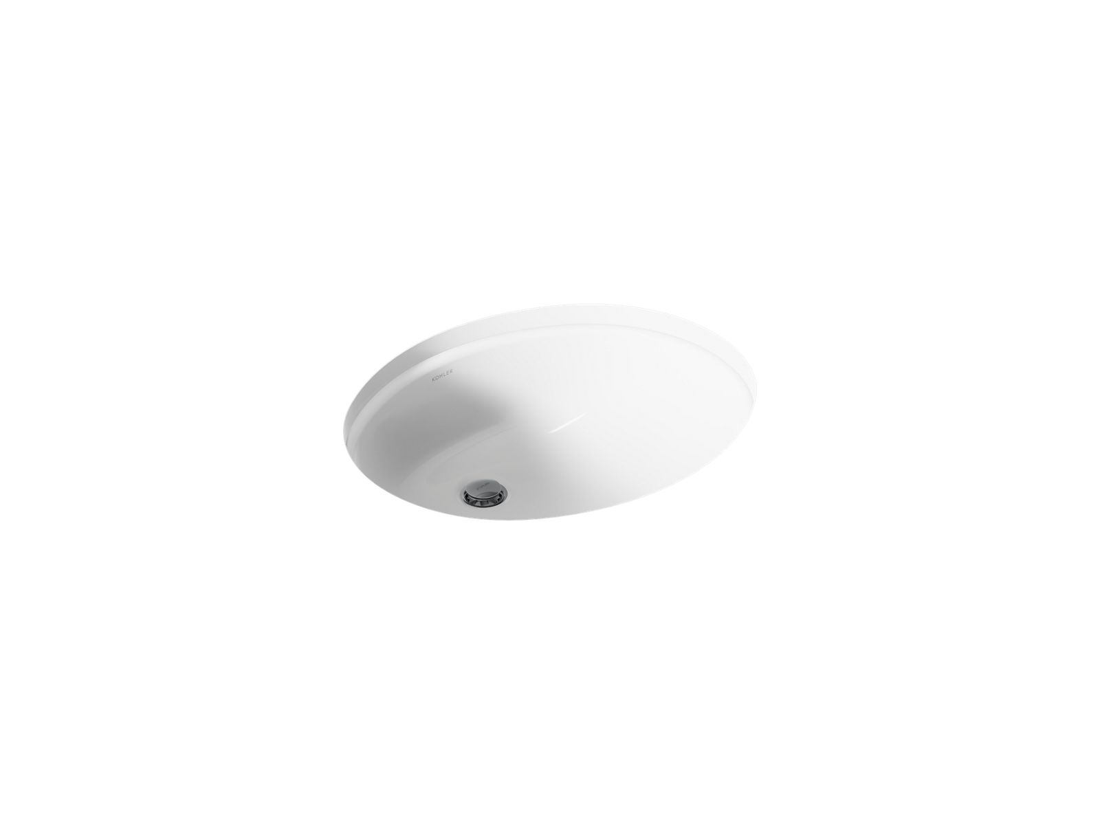 Caxton 19-1/4" oval undermount bathroom sink - K-2210-N-0