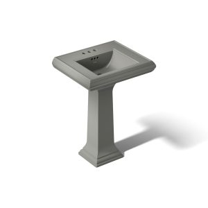 Memoirs Classic 24-1/4" rectangular pedestal bathroom sink - K-2238-4-58