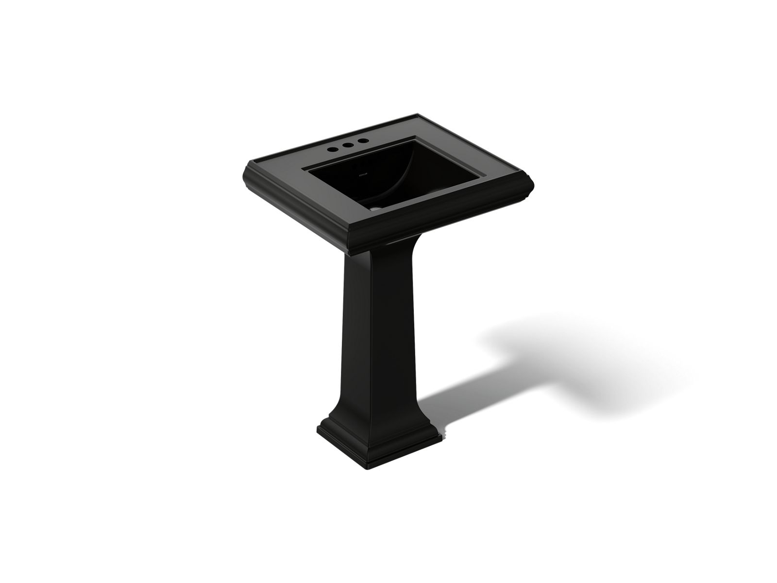 Memoirs Classic 24-1/4" rectangular pedestal bathroom sink - K-2238-4-7