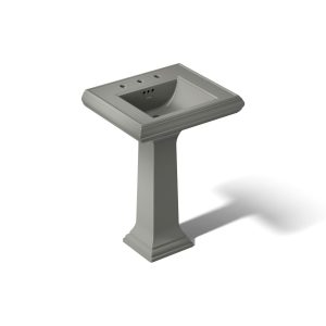 Memoirs Classic 24-1/4" rectangular pedestal bathroom sink - K-2238-8-58