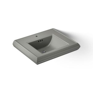Memoirs Pedestal/console table bathroom sink basin with single faucet-hole drilling - K-2239-1-58