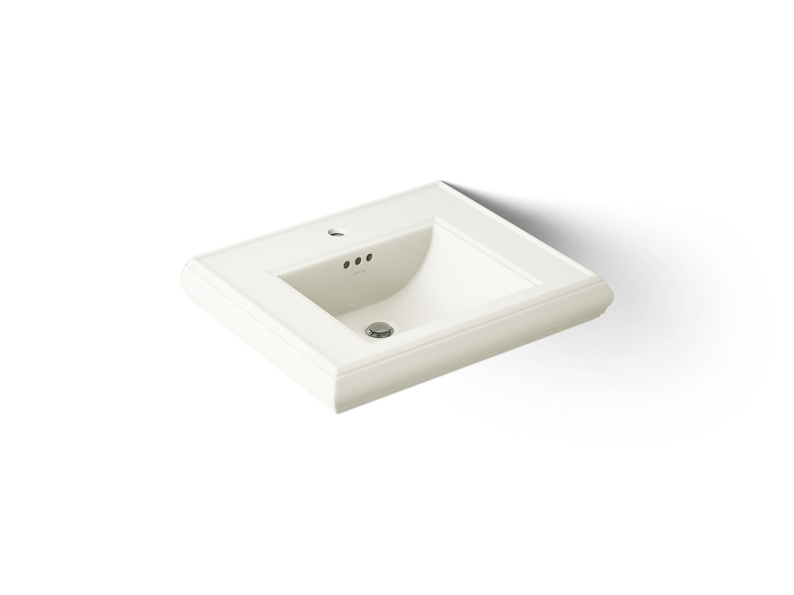 Memoirs Pedestal/console table bathroom sink basin with single faucet-hole drilling - K-2239-1-96