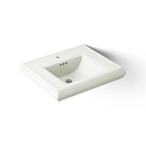 Memoirs Pedestal/console table bathroom sink basin with single faucet-hole drilling - K-2239-1-NY