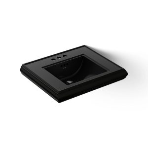 Memoirs Pedestal/console table bathroom sink basin with 4" centerset faucet holes - K-2239-4-7