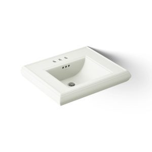 Memoirs Pedestal/console table bathroom sink basin with 4" centerset faucet holes - K-2239-4-NY