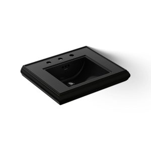 Memoirs Pedestal/console table bathroom sink basin with 8" widespread faucet holes - K-2239-8-7