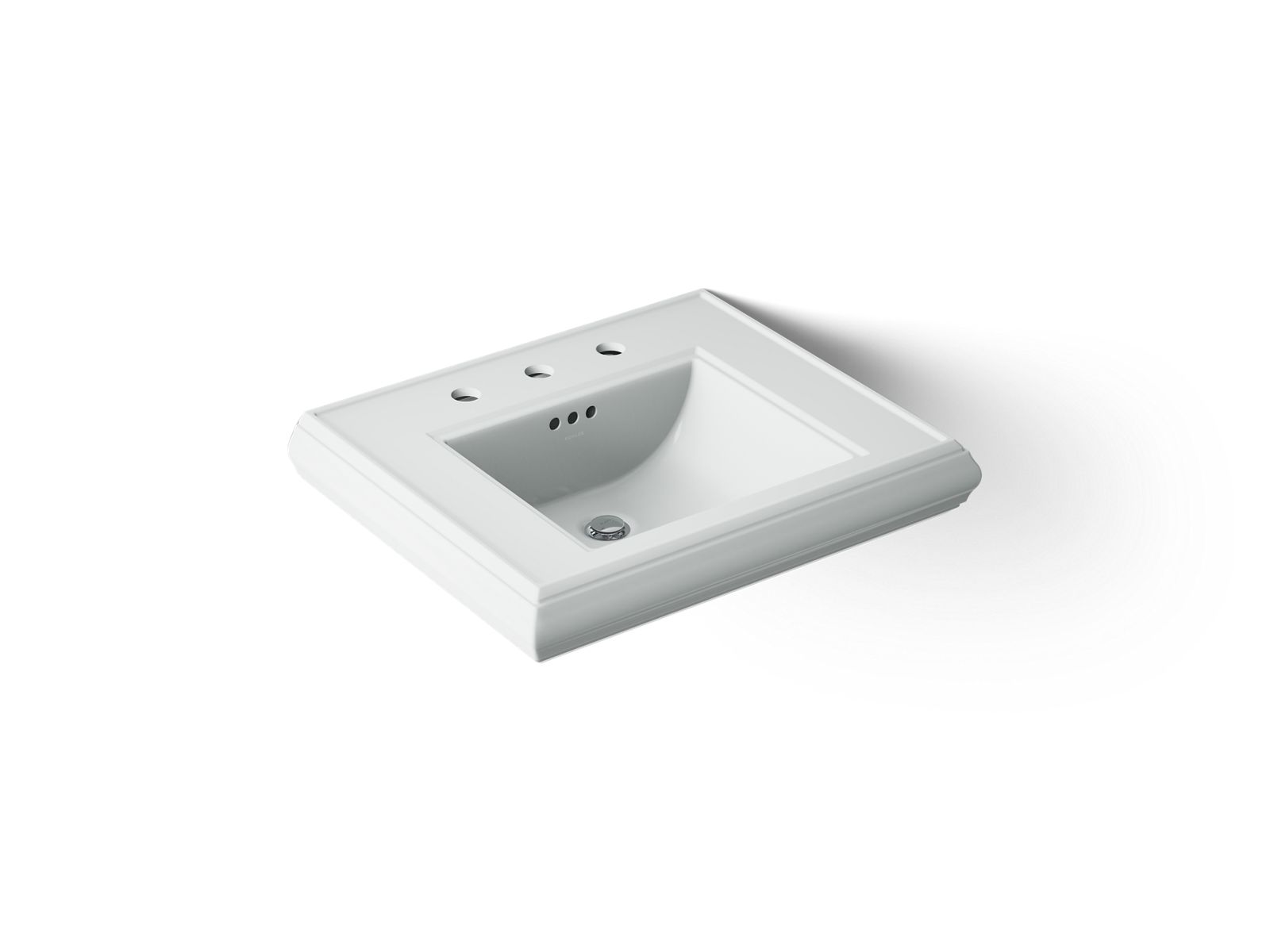 Memoirs Pedestal/console table bathroom sink basin with 8" widespread faucet holes - K-2239-8-95