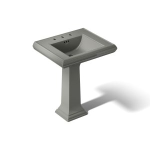 Memoirs Classic 27-1/4" rectangular pedestal bathroom sink - K-2258-8-58