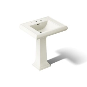 Memoirs Classic 27-1/4" rectangular pedestal bathroom sink - K-2258-8-96