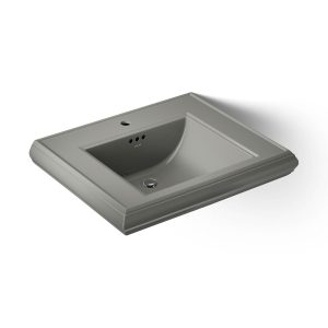 Memoirs Pedestal/console table bathroom sink basin with single faucet-hole drilling - K-2259-1-58