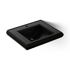 Memoirs Pedestal/console table bathroom sink basin with single faucet-hole drilling - K-2259-1-7