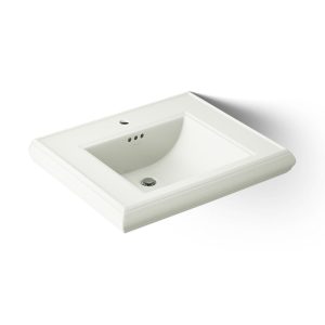 Memoirs Pedestal/console table bathroom sink basin with single faucet-hole drilling - K-2259-1-NY