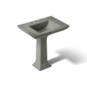 Memoirs Stately 30-3/4" rectangular pedestal bathroom sink - K-2268-8-58