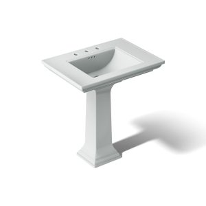 Memoirs Stately 30-3/4" rectangular pedestal bathroom sink - K-2268-8-95