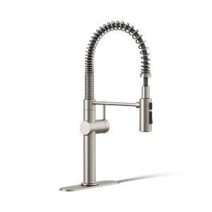 Crue Semi-professional kitchen sink faucet with three-function sprayhead - K-22973-VS