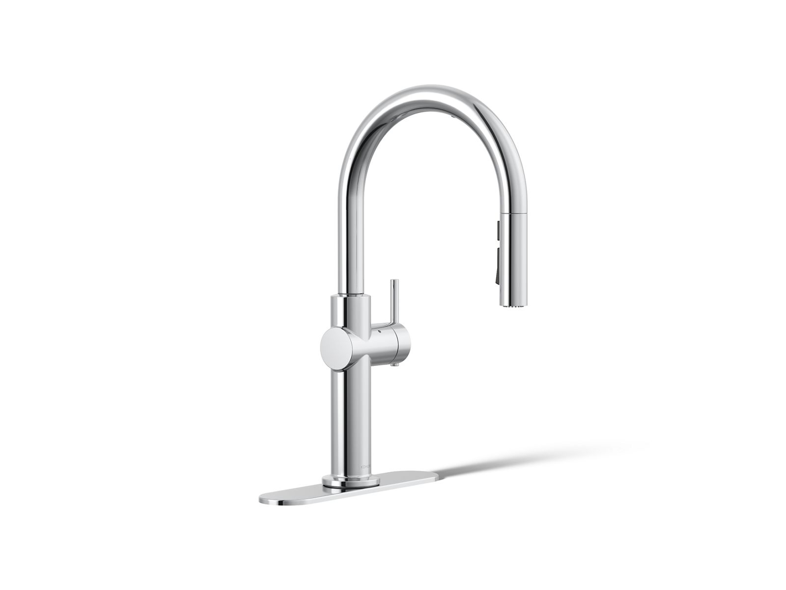 Crue Touchless pull-down kitchen sink faucet with three-function sprayhead - K-22974-CP