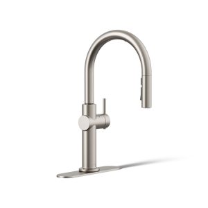 Crue Touchless pull-down kitchen sink faucet with three-function sprayhead - K-22974-VS