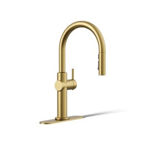 Crue Touchless pull-down kitchen sink faucet with KOHLER Konnect and three-function sprayhead - K-22974-WB-2MB