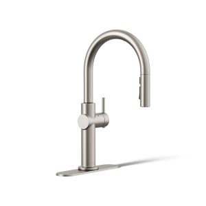 Crue Touchless pull-down kitchen sink faucet with KOHLER Konnect and three-function sprayhead - K-22974-WB-VS