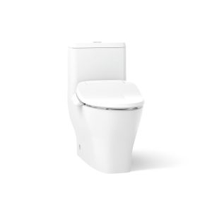 Reach Curv Hidden cord one-piece compact elongated toilet with skirted trapway, dual-flush - K-23188-HC-0