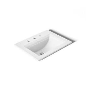 Memoirs Stately 22-3/4" rectangular drop-in bathroom sink - K-2337-8-0