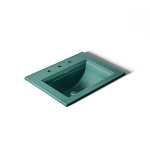 Memoirs Stately 22-3/4" rectangular drop-in bathroom sink - K-2337-8-17