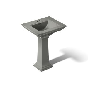Memoirs Stately 25" rectangular pedestal bathroom sink - K-2344-4-58