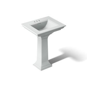 Memoirs Stately 25" rectangular pedestal bathroom sink - K-2344-4-95