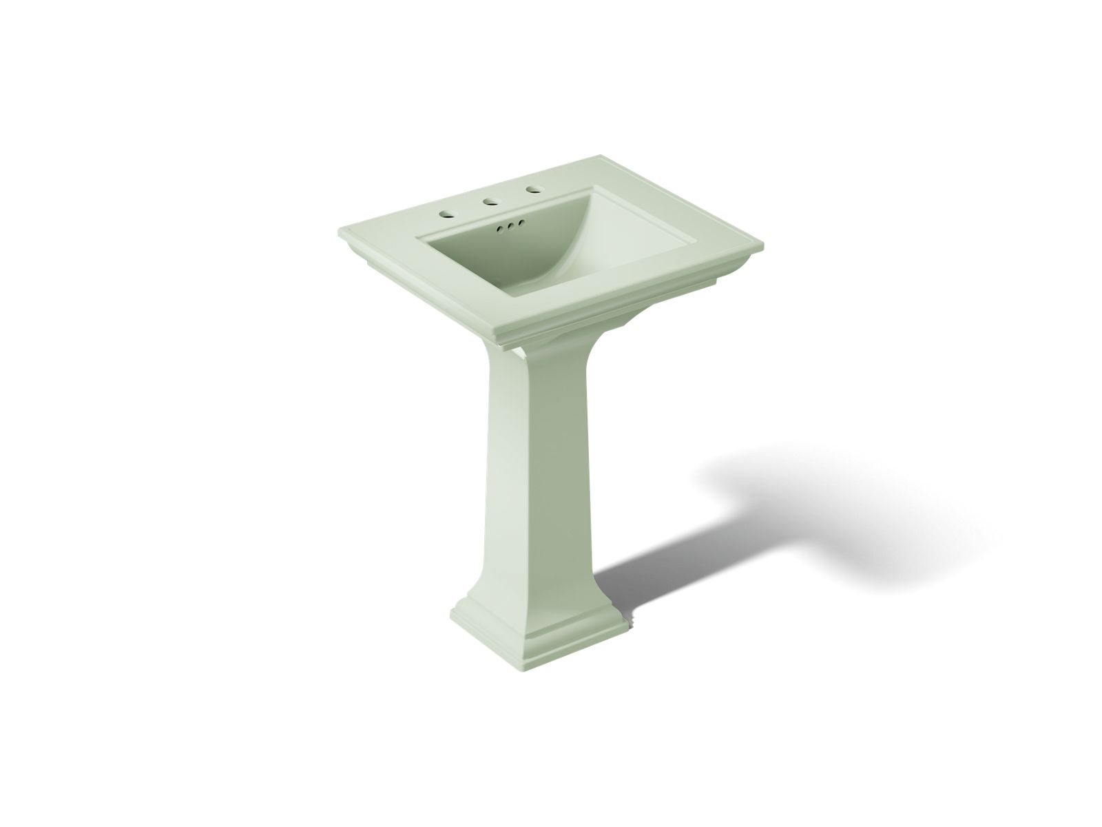 Memoirs Stately 25" rectangular pedestal bathroom sink - K-2344-8-42