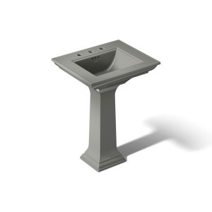 Memoirs Stately 25" rectangular pedestal bathroom sink - K-2344-8-58